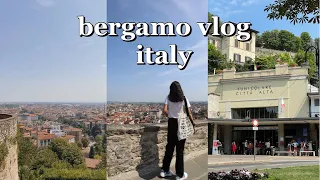 Italy Bergamo Vlog | Day trip to Bergamo: bergamo alta and bergamo bassa | Italy Travel Vlog