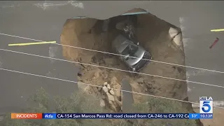 Chatsworth sinkhole that swallowed 2 cars continues to grow