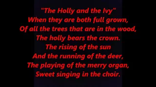 THE HOLLY And The IVY Hymn Lyrics Words Text trending CHRISTMAS sing along song