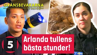 Det bästa av Arlanda tullen! | Gränsbevakarna Sverige | Kanal 5