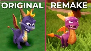 Spyro the Dragon – PSX Original vs. PS4 Reignited Remake Graphics Comparison