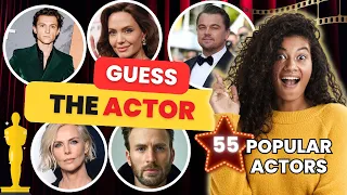 Guess The Actors in 5 Seconds 🎬 | Trivia 55 famous Actors and Actresses - Multiple Choice Quiz!🌍