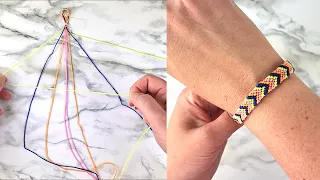 Easy Chevron Friendship Bracelet Tutorial