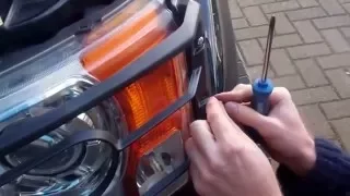 How to fit front light headlight guards to Land Rover Discovery 3