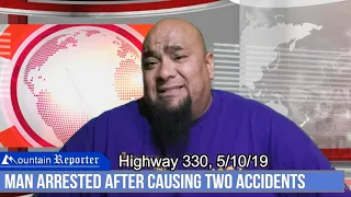 DOUBLE ACCIDENT AND ARREST