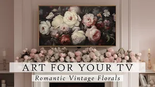 Romantic Vintage Floral Art For Your TV | Vintage Art TV | TV Art Slideshow | TV Art | 4K | 5 Hours