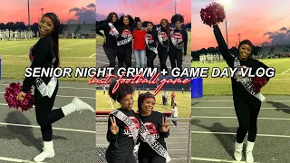 GRWM: SENIOR NIGHT + CHEER GAME DAY VLOG