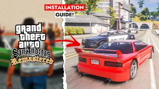 HOW TO INSTALL *REMASTERED MOD* in GTA SAN ANDREAS 😍 (COMPLETE GUIDE) FOR LOW END PC!