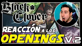 BLACK CLOVER!! REACCION a los OPENINGS versión 2!! Menuda mejora!!