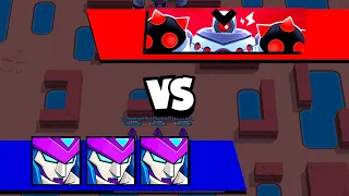 Triple Mecha Mortis in Boss Fight | Brawl Stars Boss Fight