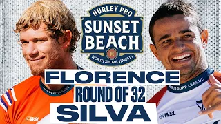 John John Florence vs Deivid Silva | Hurley Pro Sunset Beach 2024 - Round of 32