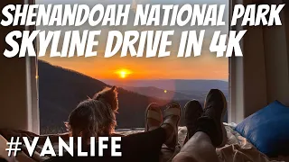 Shenandoah National Park Skyline Drive in 4K