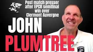 SHARKS: John Plumtree after his side's EPCR Challenge Cup semifinal win over Clermont Auvergne