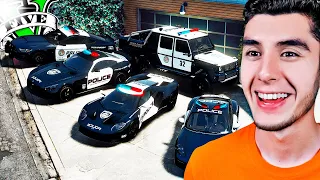 ROBANDO COCHES POLICÍA en GTA 5! (Mods)