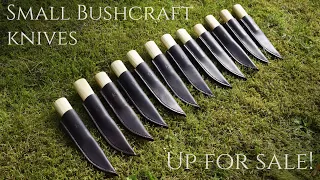 Knives for sale! (SOLD OUT) - Knifemaking & Leatherworking - Making 12 Small Bushcraft knives.