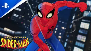 Spectacular Spider-Man - "Opening Swing" Recreation in Spider-Man PC (Mods Gameplay)