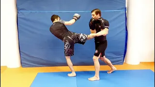 Middle Kick Defense Defend & Counter RoundHouse Kick Mawashi Geri to the Body MMA Striking Muay Thai