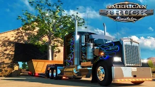 American Truck Simulator: Moving a giant tree across town in a slick KW900