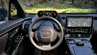 2023 Toyota bZ4x Limited AWD - POV Night & Cold Weather Driving Impressions