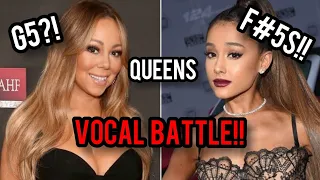 Mariah Carey vs Ariana Grande - BELTING BATTLE (B4 - G5)