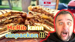 KNÜLLER!!! McRib GRILLEN als Quesadilla in unter 5 Minuten !!!--- Klaus grillt