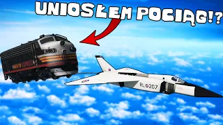 ❄️ PODNIOSŁEM CIĘŻKI POCIĄG SAMOLOTEM | BEAMNG.DRIVE |