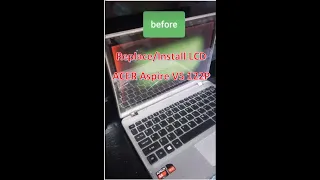 HOW TO INSTALL LCD OF ACER ASPIRE V5 122P LAPTOP  B116XAN03 2 LCD COMPATIBLE TO N116BGE EA2 LCD