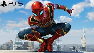 Spider-Man Remastered PS5 - Iron Spider Suit Free Roam Gameplay (4K 60FPS Performance RT)