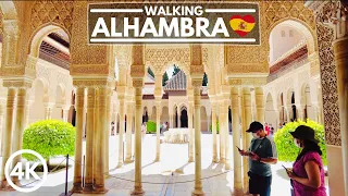 🇪🇸 ALHAMBRA, Granada - Most Beautiful Place in Spain - 4K Walking Tour 2021