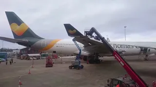 Thomas cook Airbus  A330 aircraft being scrapped, another casualty of the aviation industry
