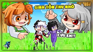 Minecraft nhưng Siro Và Noob Ruby Bị Teo Nhỏ Lại Mỗi Phút *Siro Sinh Tồn Tí Hon