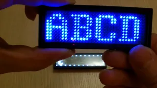 Ultra bright LED Mini display with rechargeable battery, USB Programmable LED Name badge Pin Magnet