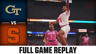 Georgia Tech vs. Syracuse Full Game Replay | 2023-24 ACC Women's Basketball