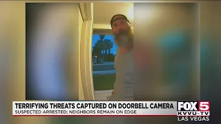 Man arrested after Ring doorbell footage shows rape, murder threat of Las Vegas woman