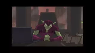 Spectacular Spider-Man (2008) Green Goblin talks with Tombstone