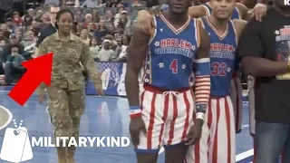 Harlem Globetrotters assist airman in epic photobomb | Militarykind