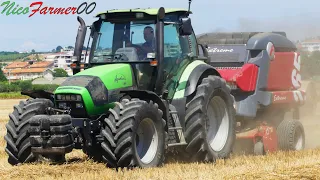 STRAW BALING 2K19 | DEUTZ-FAHR AGROTRON 165 | Round Baler FERABOLI EXTREME 265 HTR | FREZZA