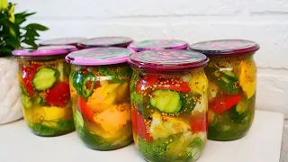 Pickled vegetables "French style" according to my mother's recipe for the winter