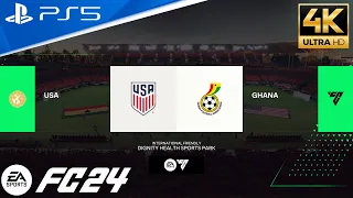 FC 24 | United States vs Ghana | International Friendly 2023 - Full Match | PS5™ [4K HDR]