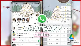 °⛄*:･Cómo descargar paquete, aplicar temas y wallpaper en WhatsApp Delta 2023⭒