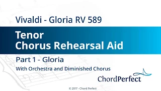 Vivaldi's Gloria Part 1 - Gloria - Tenor Chorus Rehearsal Aid