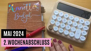 🐝🍓🐝 2. Wochenabschluss 🐝🍓🐝 | Mai 2024 Budget | Sparen mit der Umschlagmethode