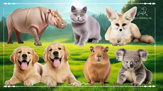 Baby farm animal moments: Hippopotamus, Cat, Fennec Fox, Dog, Capybara & Koala - Farm Animals