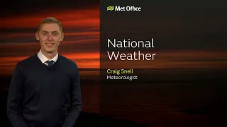 18/02/23 - Mostly dry, clear intervals in south - Evening Weather Forecast UK - Met Office Weather