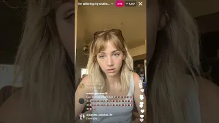 Emily Rudd's instagram live part 1 of 5 (09/18/21)