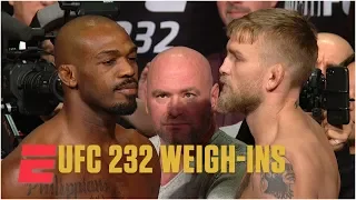 Jon Jones avoids Alexander Gustafsson at UFC 232 Weigh-Ins | MMA