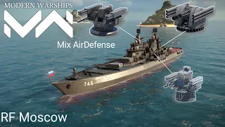 Best AirDefense System on RF Moscow - Modern Warships Gameplay