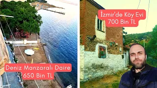 Full Deniz Manzaralı Daire 650 Bin TL / Manisa'da Müstakil Köy Evi 370 Bin TL / İzmir'de Köy Evi