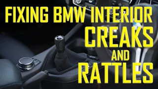 BMW F20 F21 F22 F87 Fixing interior creaks and rattles! It worked!