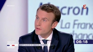 Emmanuel Macron dans “15 minutes pour convaincre” sur France 2